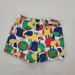 Vintage 70s Bird Pattern Shorts kids 6